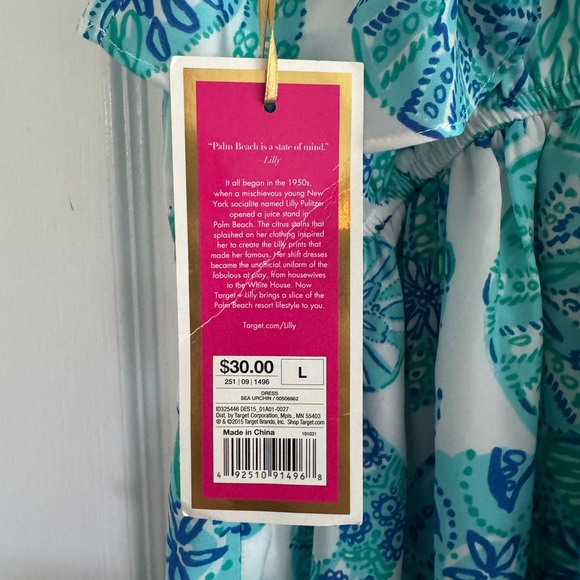 Lilly Pulitzer for Target Blue and White Midi Dress - Picture 4 of 6
